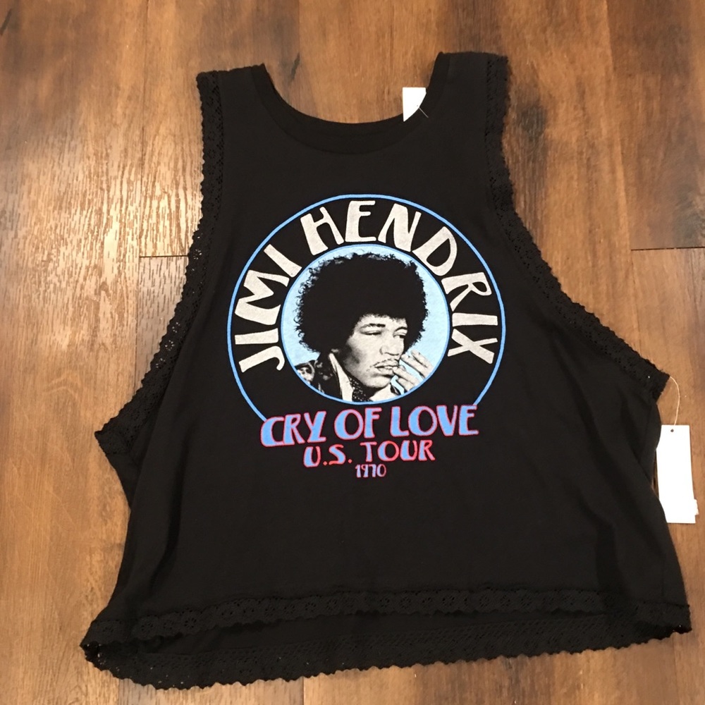 Jimi Hendrix Tank top Black Junior XL NWT